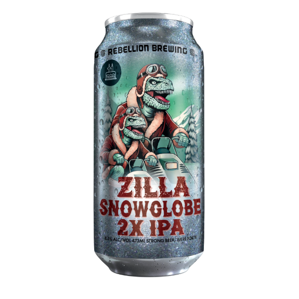 REBELLION ZILLA SNOWGLOBE DOUBLE IPA 473ML